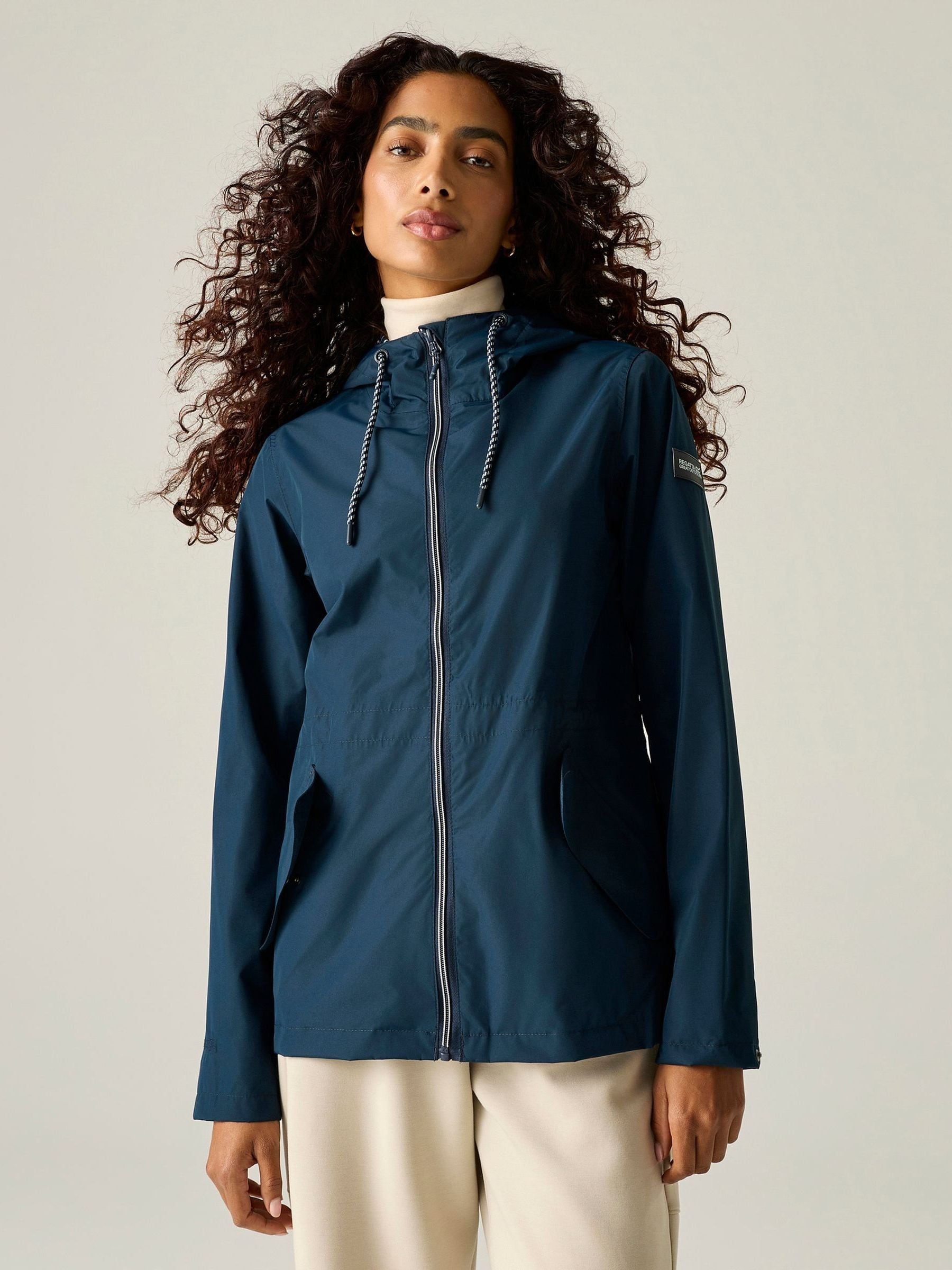 Regatta Women's Mid Navy Bayletta Hooded Waterproof Jacket In | : Size 20 - Image 5