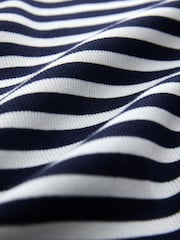 Navy Cotton Rib High Neck Vests 2 Pack - Image 5 of 11