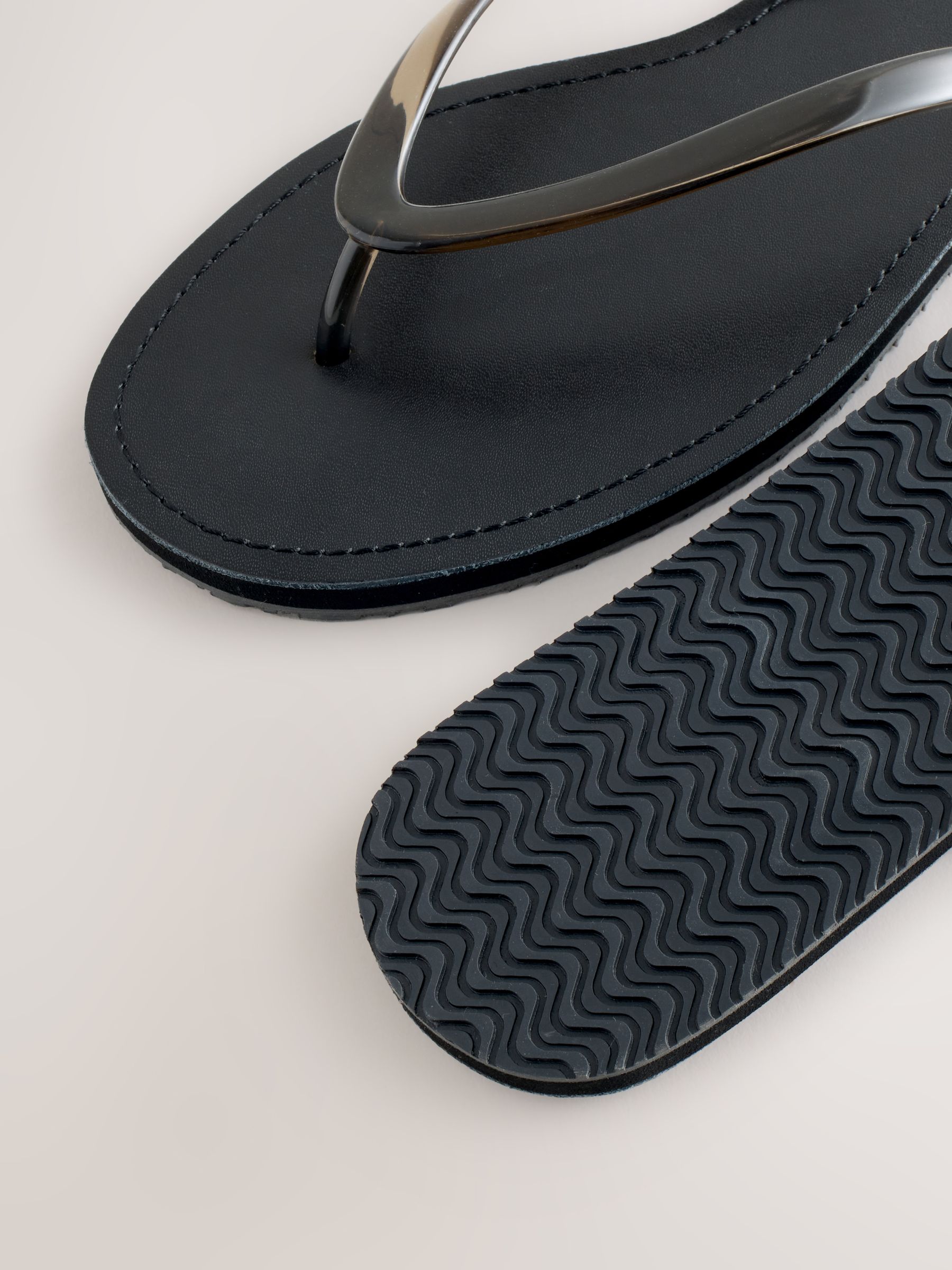 Buy Black Jelly Toe Thong Sandals from Next USA
