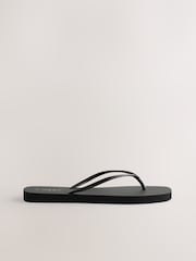 Black Square Toe Flip Flops - Image 2 of 10