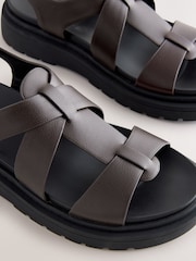 Chocolate Brown Forever Comfort® Chunky Sandals - Image 9 of 9