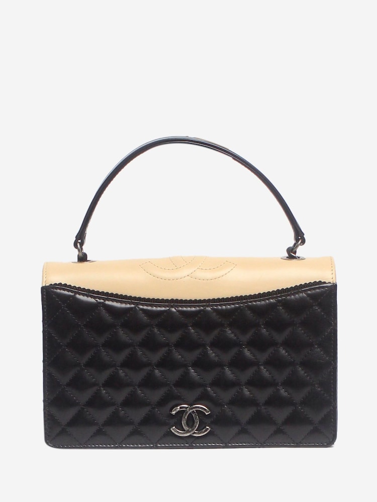 Sign of the Times 2015 Ballerine Quilted Flap Black Bag - Image 1 of 10