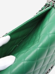 Sign of the Times LargeGreen 2015 Caviar Quilted Classic Double Flap Bag - Image 5 of 10