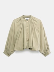 Mint Velvet Green Khaki Bubble Hem Jacket - Image 7 of 8