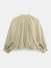 Mint Velvet Green Khaki Bubble Hem Jacket - Image 8 of 8