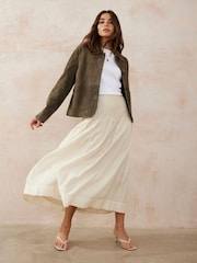 Mint Velvet Pintuck Maxi Skirt - Imagen 2 de 8