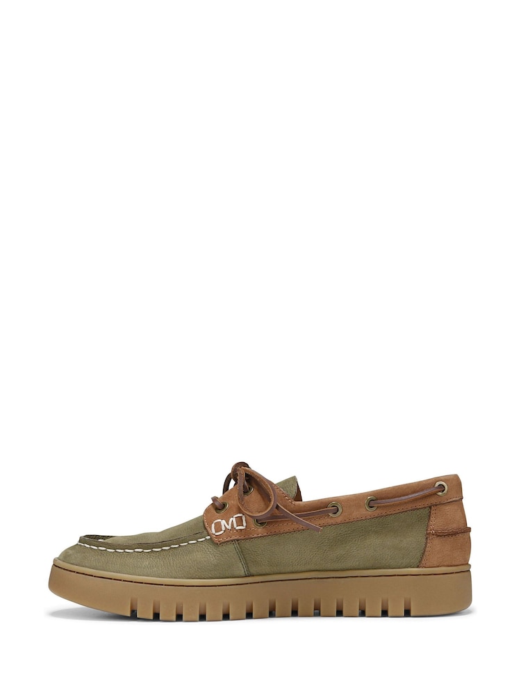 Vionic Regular Fit Green Uptown Arch Support Boat Shoes - Image 2 of 7