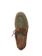 Vionic Regular Fit Green Uptown Arch Support Boat Shoes - Image 6 of 7