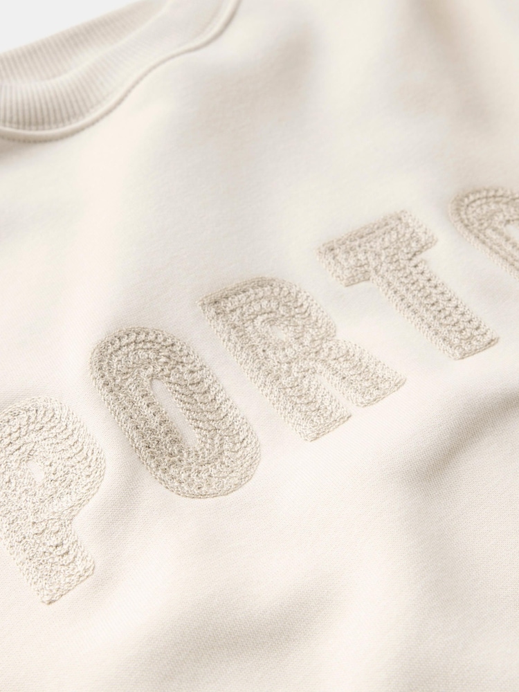 Mint Velvet Natural Cotton Blend Graphic Print Motif Sweatshirt - Image 8 of 8 Mint Velvet Natural Cotton Blend Graphic Print Motif Sweatshirt - Image 8 of 8