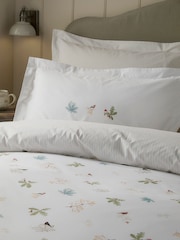 Sophie Allport White Orchard Birds 200 Thread Count Duvet Cover and Pillowcase Set - Image 2 of 6