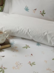 Sophie Allport White Orchard Birds 200 Thread Count Duvet Cover and Pillowcase Set - Image 3 of 6