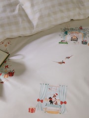 Sophie Allport Misty Green Cosy Christmas 200 Thread Count Duvet Cover and Pillowcase Set - Image 3 of 6