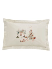 Sophie Allport Misty Green Cosy Christmas 200 Thread Count Duvet Cover and Pillowcase Set - Image 5 of 6