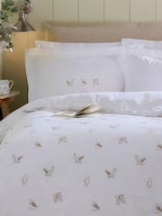 Sophie Allport Set of 2 White Snowy Owls 200 Thread Count Pillowcases - Image 2 of 4