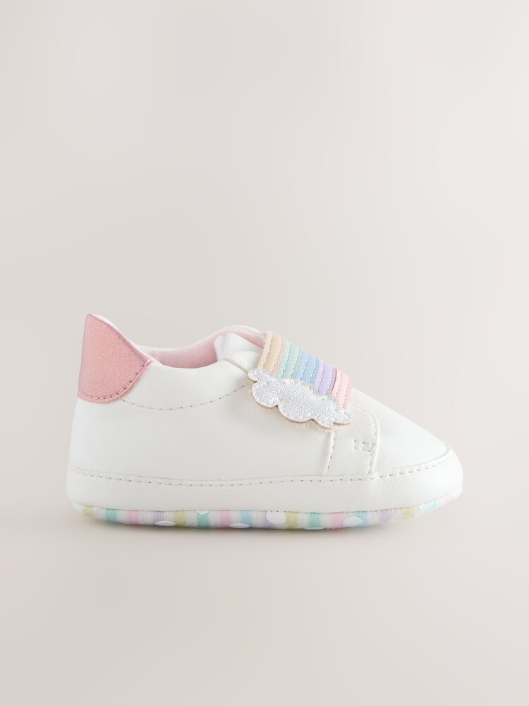 Arco-íris branco - Sapatilhas para bebês Touch Fasten (0-24meses) - Imagem 2 de 5 Arco-íris branco - Sapatilhas para bebês Touch Fasten (0-24meses) - Imagem 2 de 5