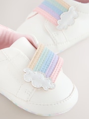 White Rainbow Touch Fasten Baby Trainers (0-24mths) - Image 3 of 5