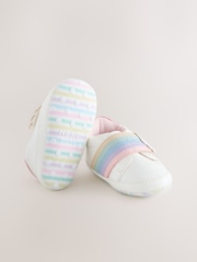 White Rainbow Touch Fasten Baby Trainers (0-24mths) - Image 4 of 5