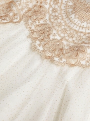 Monsoon Gold Estella Lace Bodice Dress - Image 3 of 3