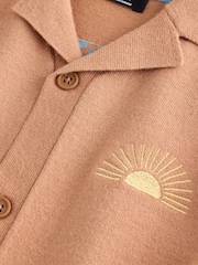 Orange - Gestricktes Polo-Shirt mit Reverskragen (3Monate–7Jahre) - Bild 6 von 6