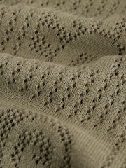 Khaki Green Textured Knitted Polo Shirt (3mths-7yrs) - Image 13 of 14