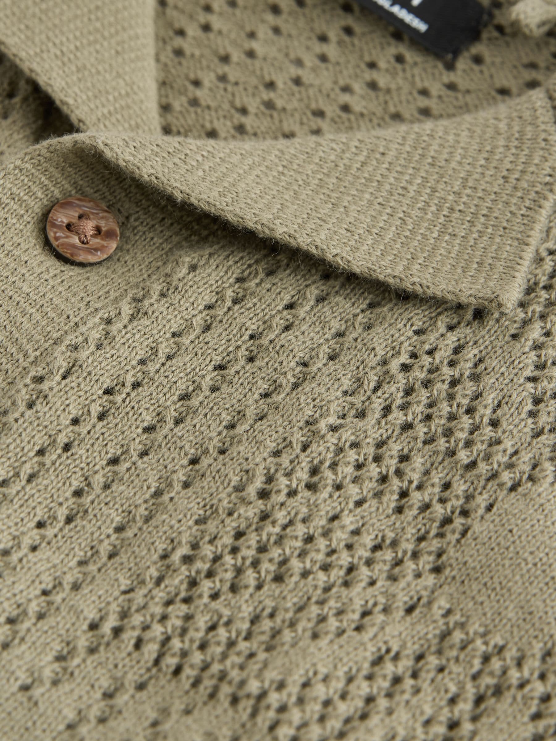 Buy Khaki Green Textured Knitted Polo Shirt (3mths-7yrs) from Next USA