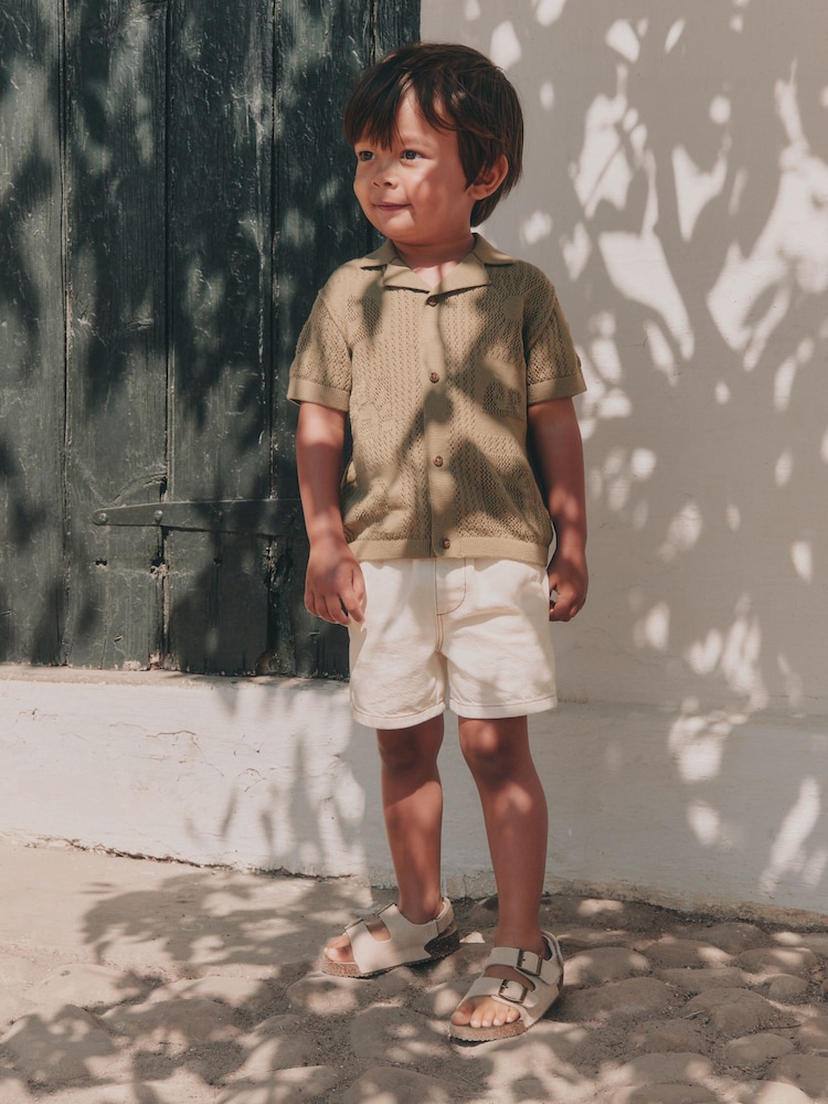 Khaki Green Textured Knitted Polo Shirt (3mths-7yrs) - Image 2 of 14 Khaki Green Textured Knitted Polo Shirt (3mths-7yrs) - Image 2 of 14