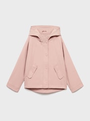 Mango Pink Hooded Rain Jacket - Image 1 of 3