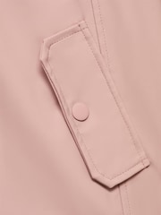 Mango Pink Hooded Rain Jacket - Image 3 of 3