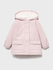 Mango Pink Lined Parka Coat - Image 1 of 3
