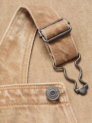 Mango Brown Denim Dungarees - Image 5 of 5