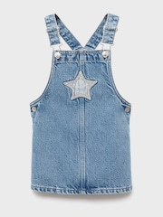 Mango Blue Dungaree Dress Strap - Image 2 of 4