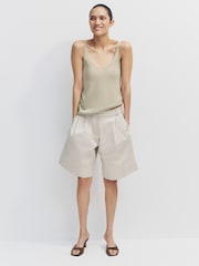 The Set 3 Pack Sheer Knitted V-Neck Vests - Imaginea 4 din 6