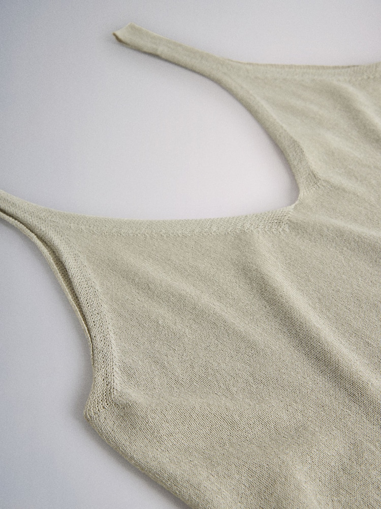 The Set 3 Pack Sheer Knitted V-Neck Vests - Imaginea 6 din 6