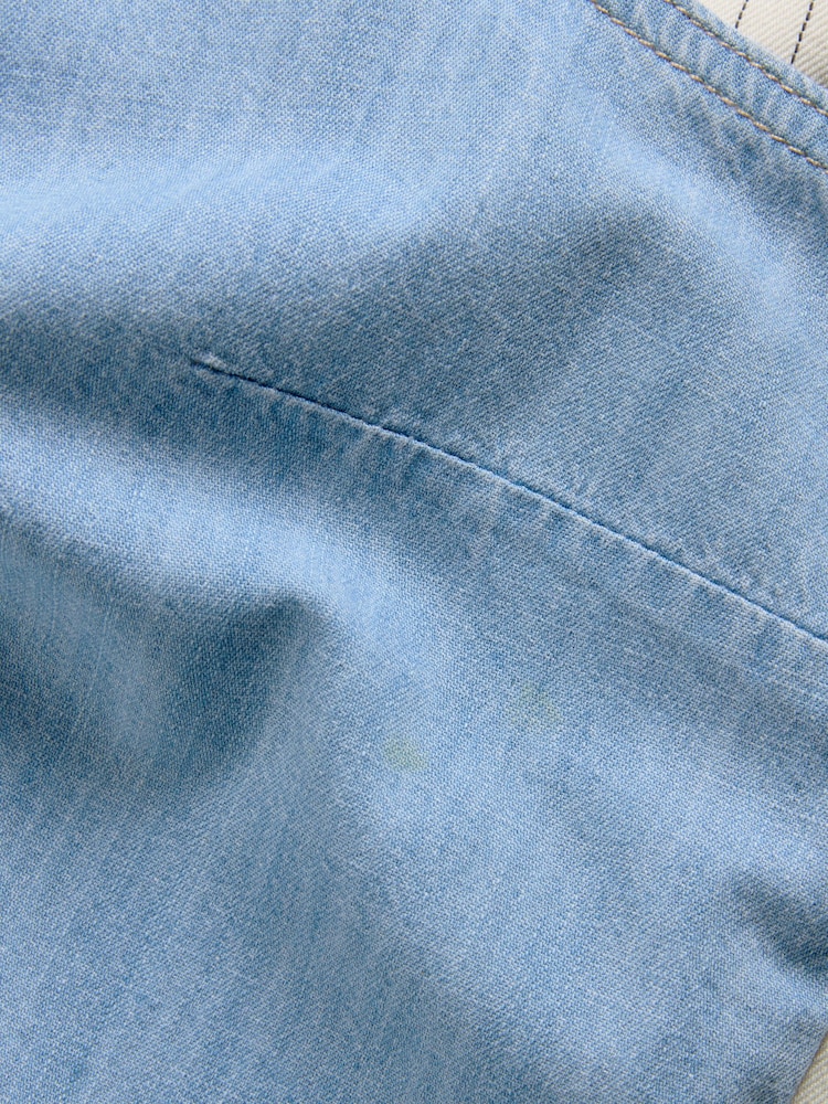 The Set 2 Pack Denim Shell Tops Light Blue/White Stripe - Image 12 of 12