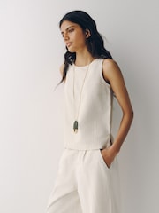 The Set 2 Pack Denim Shell Tops Light Blue/White Stripe - Image 6 of 12