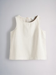 The Set 2 Pack Denim Shell Tops Light Blue/White Stripe - Image 9 of 12