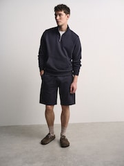 The Set 2 Pack Heavy Cotton Loopback Zip Neck Sweat Tops - 画像 3 / 8