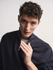 The Set 2 Pack Heavy Cotton Loopback Zip Neck Sweat Tops - 画像 4 / 8