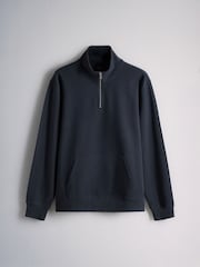 The Set 2 Pack Heavy Cotton Loopback Zip Neck Sweat Tops - 画像 5 / 8