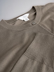 The Set 3 Pack Fine Knit Button Through Cardigans Chocolate Brown/Black/Taupe Brown - Image 6 of 6