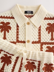 Rust Brown Crochet Palm Tree Set (12mths-7yrs) - Image 4 of 8