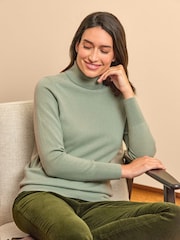 Pure Cashmere Roll Neck Long Sleeve Jumper - Image 1 of 3