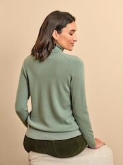 Pure Cashmere Roll Neck Long Sleeve Jumper - Image 2 of 3