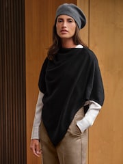 Pure Collection Cashmere Gassato Poncho - Image 1 of 3