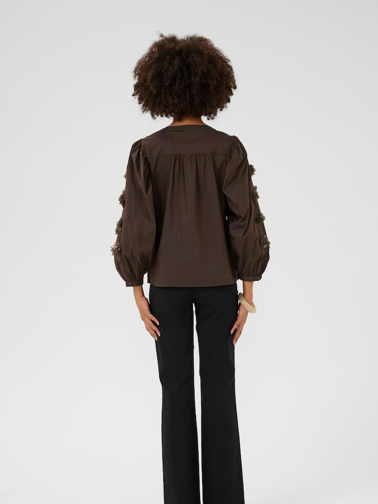 CULTURE Brown CUelna Antoinett Shirt - Image 2 of 6