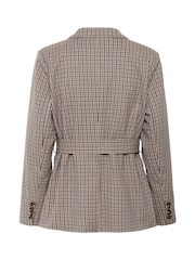 CULTURE Brown CUchecka Belt Blazer - Image 6 of 6