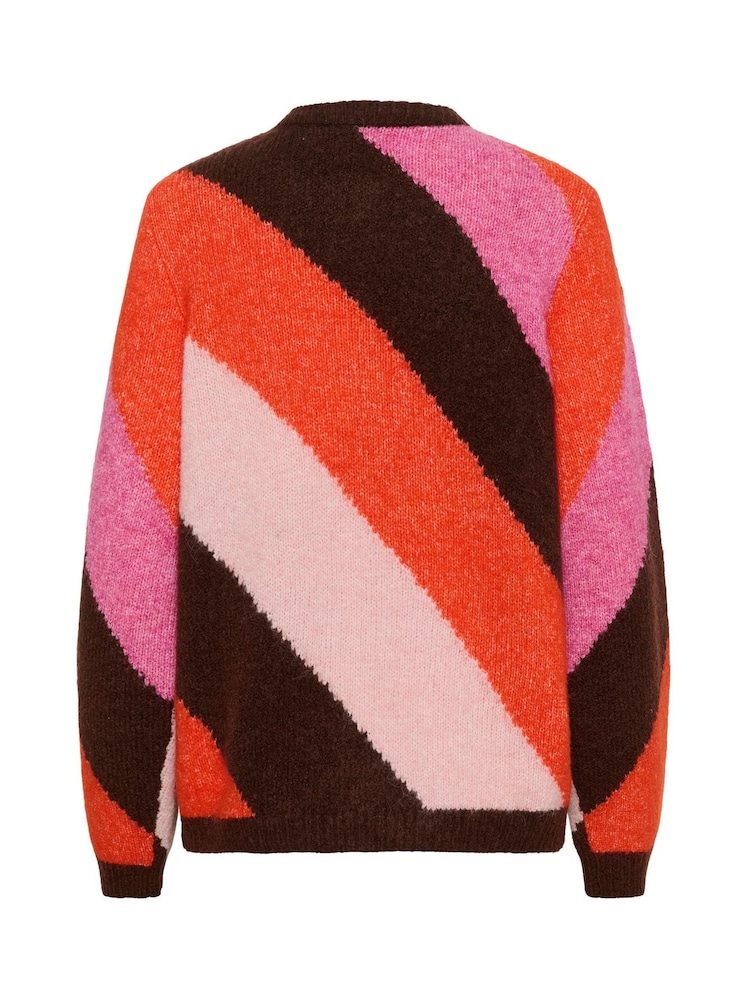 CULTURE Brown CUdiga Kimmy Striped Cardigan - Image 6 of 6 CULTURE Brown CUdiga Kimmy Striped Cardigan - Image 6 of 6