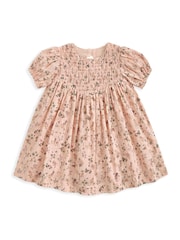 Mamas & Papas Pink Ditsy Floral Dress - Image 2 of 3