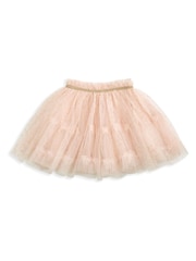 Mamas & Papas Pink Sparkle Mesh Tutu Skirt with Metallic Waistband - Image 1 of 2