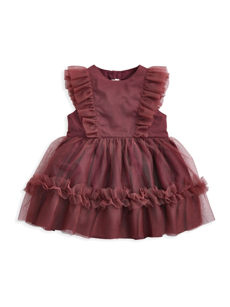 Mamas & Papas Pink Tulle Frill Dress - Image 1 of 2 Mamas & Papas Pink Tulle Frill Dress - Image 1 of 2